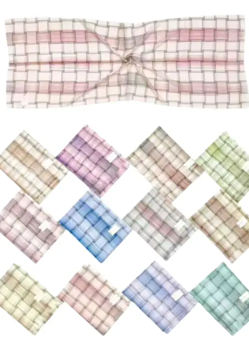 Шарф женский клетчатый 70*180