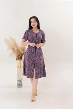 Халат женский на молнии (р-р 50-60)