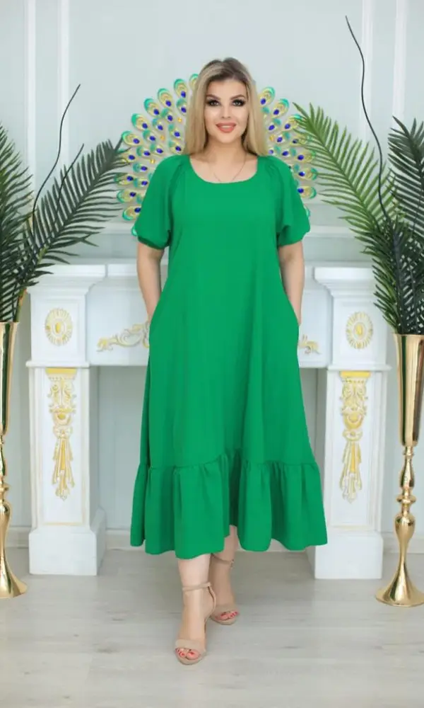 Сарафан женский летний с карманами ( р-р 48-54)