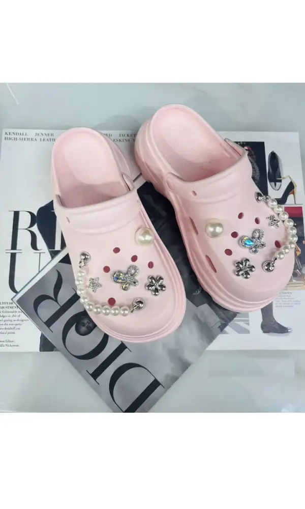 Резиновые сабо на платформе женские (р-р 36-41)