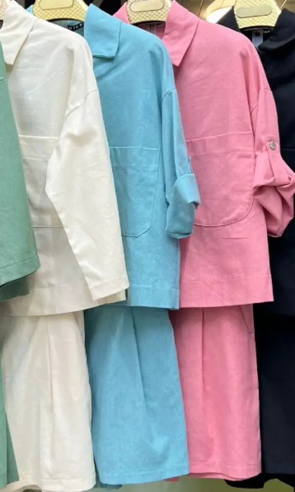 Женский костюм из льна с шортами (р-р 42-44)