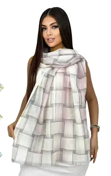 Шарф женский клетчатый 70*180