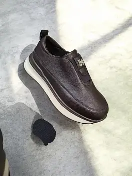 Кроссовки слипоны женские кожаные (р-р 36-41)