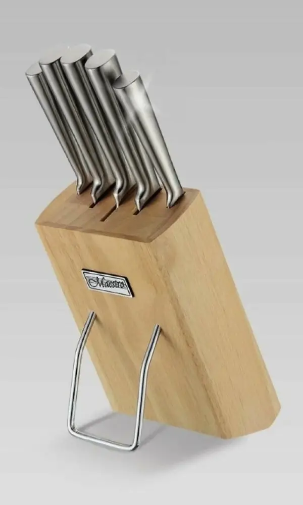 Набор высококачественных ножей из нержавеющей стали 6 предметов+подставка