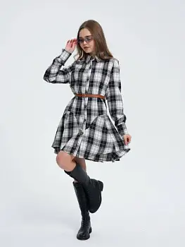 Платье в клетку для девочки р-р 36-44