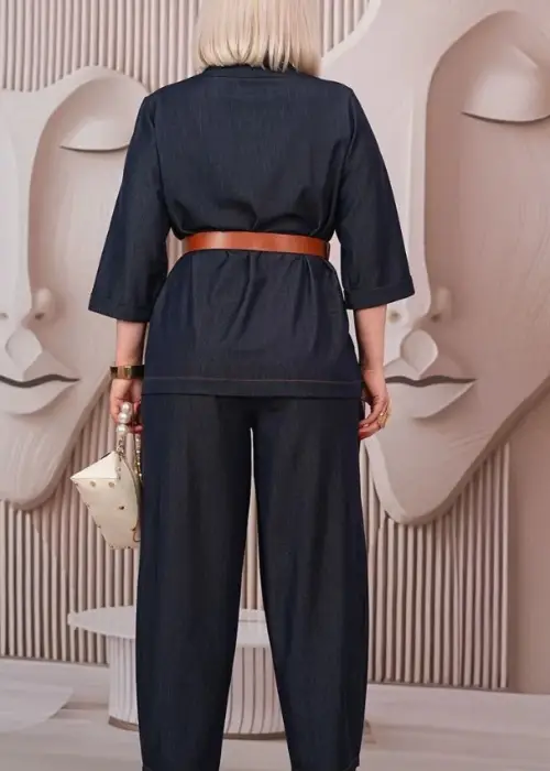 Костюм двойка джинсовый женский (р-р 48-54)