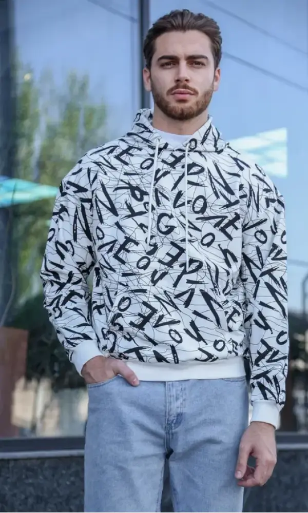 Худи с принтом мужской р-р 46-54