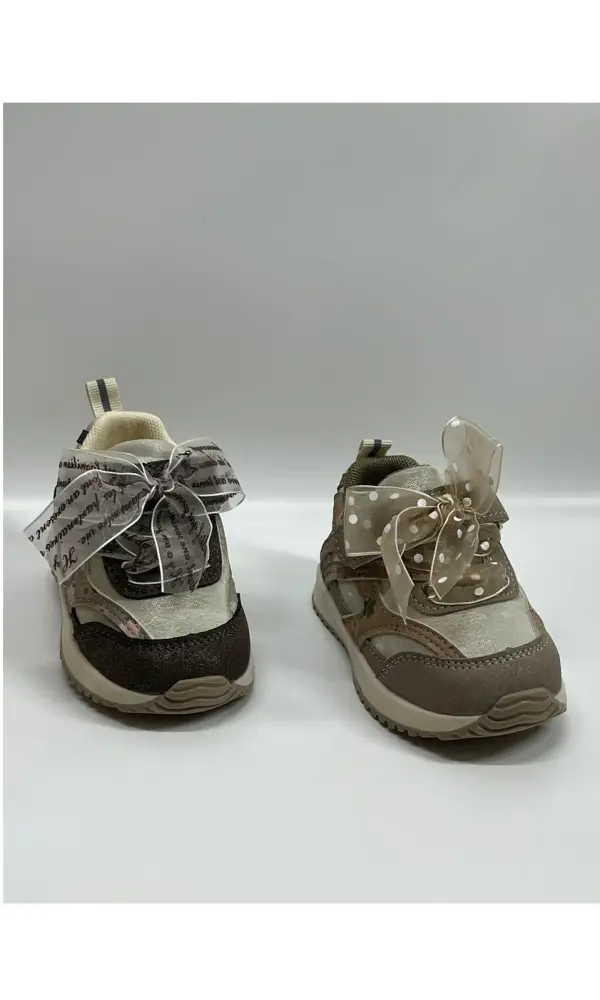 Кеды на липучке с бантом для девочки р-р 18-22