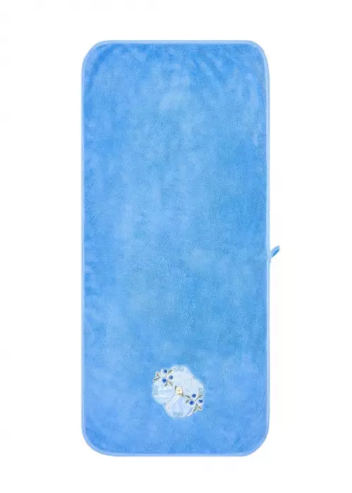 Полотенце микрофибра для лица 75х35 см, с цветочным принтом