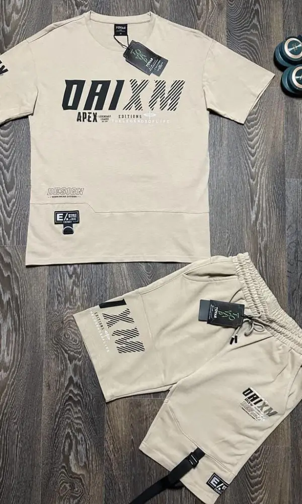 Костюм мужской с шортами , вышивка ( р-р 46-54)