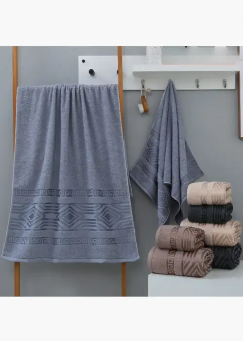 Полотенце лицевое махровое с узорами (50*100)