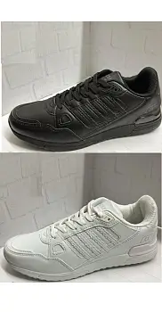 Кроссовки кожаные мужские на шнурках р-р 41-46