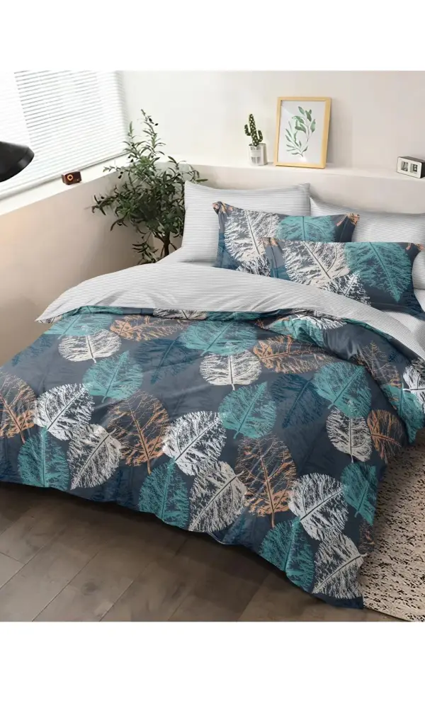 Комплект постельного белья с принтом, поплин (Семейный)