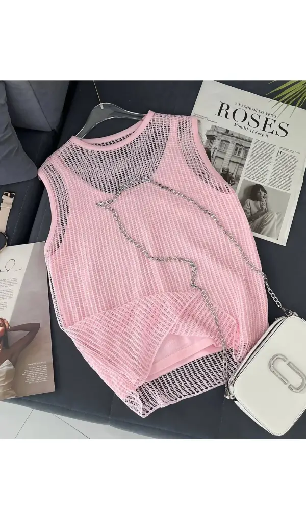 Топ в сетку женский (р-р единый 42-48)