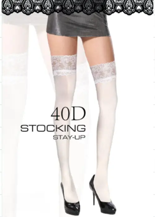 Чулки женские на широкой резинке S-L