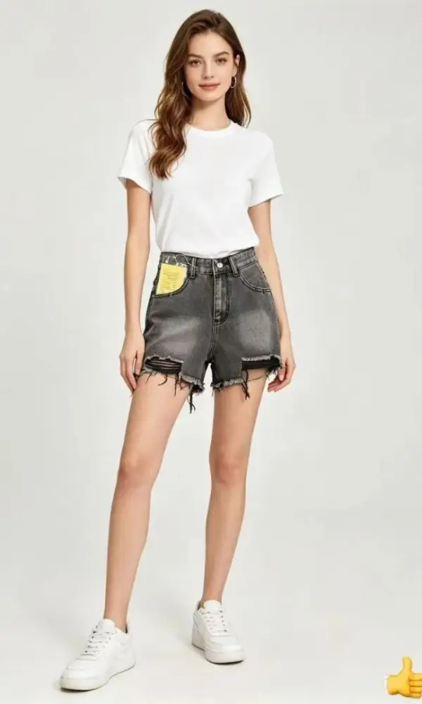 Шорты джинсовые рваные женские (р-р 25-30)