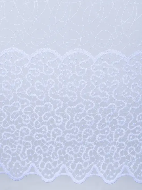 Тюль однотонный, с орнаментом "Невеста" (3,0х2,7)