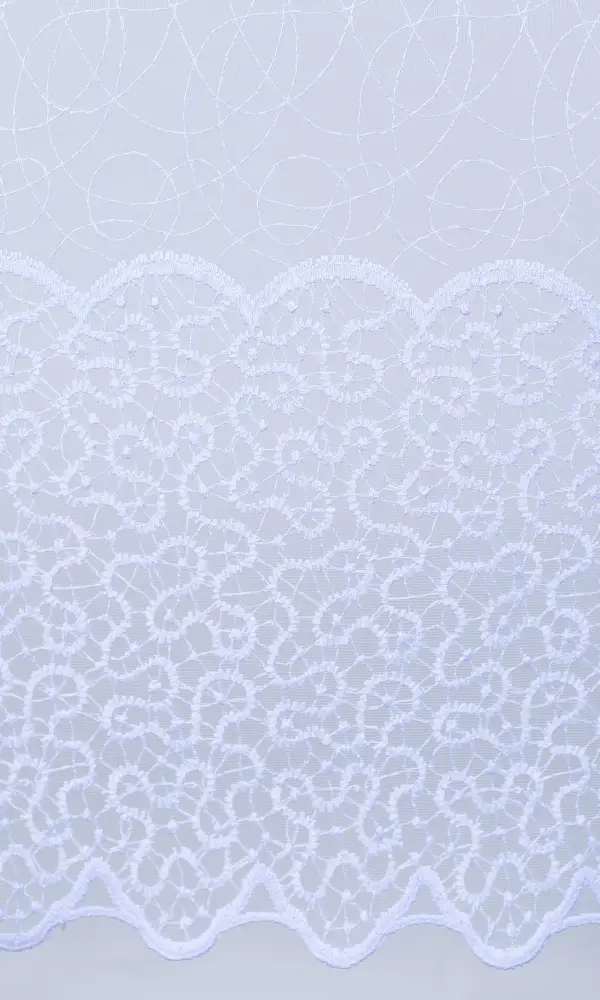 Тюль однотонный, с орнаментом "Невеста" (3,0х2,7)