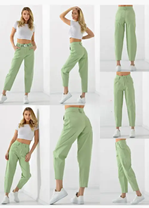 Джинсы бананы женские однотонные (р-р 25-30)