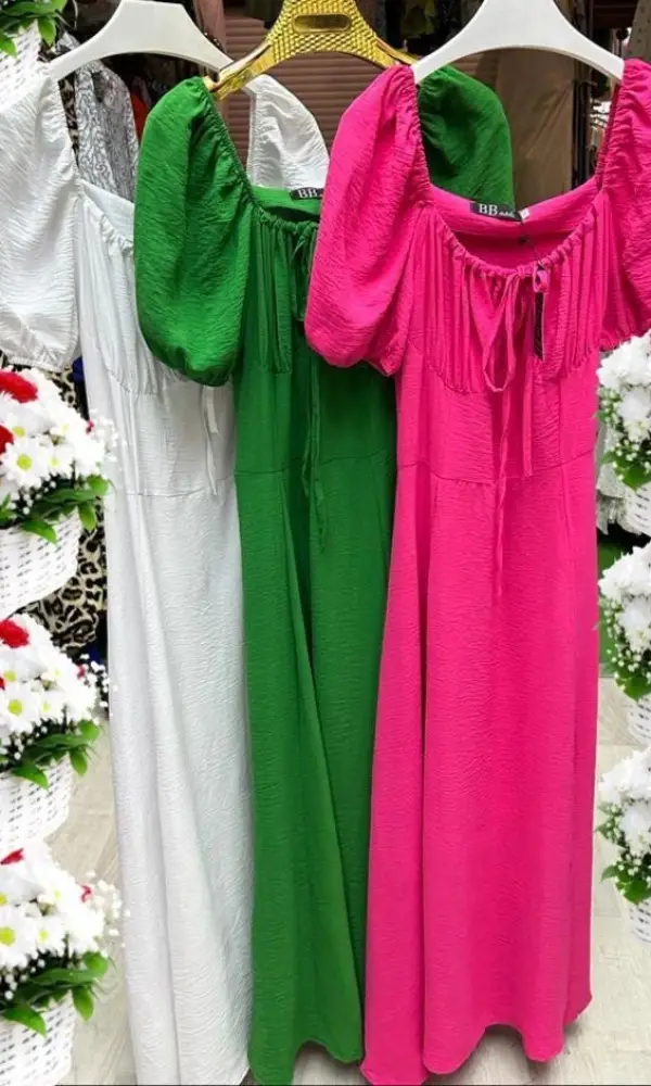 Женское платье жатка , длина миди ( р-р 42-48)