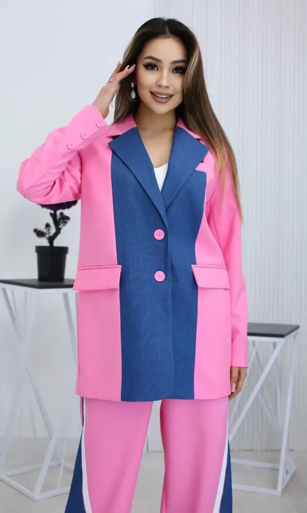 Костюм женский комбинированная джинса, спорт шик ( р-р 42-44)