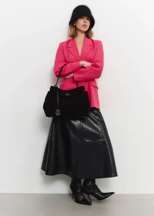 Сумка замшевая большая 35*25*14