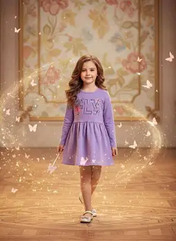 Платье трикотажное для девочки р-р 3-6 лет