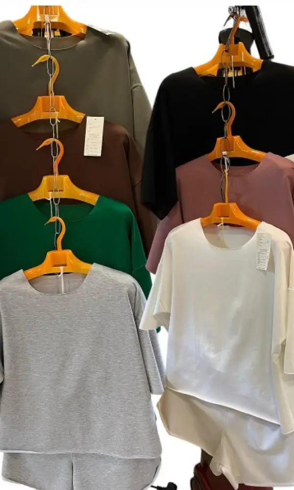 Комплект женский с шортами ,  необработанные края ( р-р 42-50)