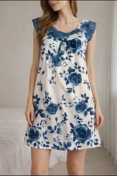 Ночная сорочка женская принт р-р 50-60