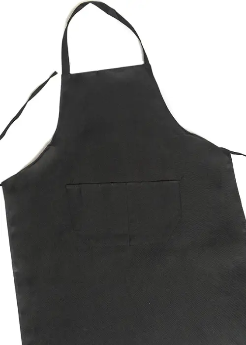 Фартук черный (мужской/женский), с двойным карманом 65х84,5 см