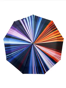 Зонт полуавтомат радужный принт (9 спиц)