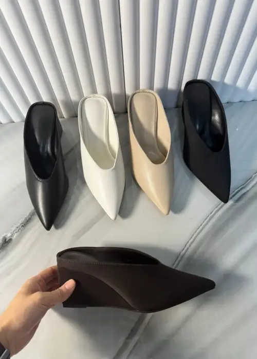 Мюли кожаные на танкетке женские (р-р 36-40)