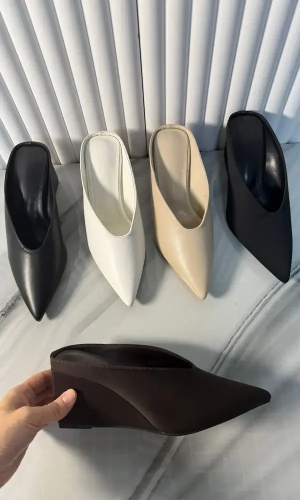 Мюли кожаные на танкетке женские (р-р 36-40)