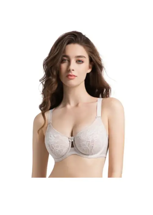 Бюстгальтер кружевной без поролона женский (р-р 85-105F)