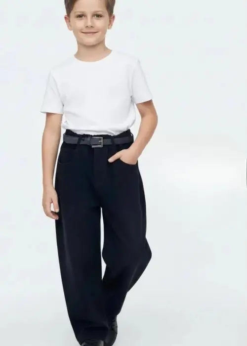 Джинсы широкие на резинке для мальчика (р-р 146-176)