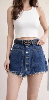 Юбка-шорты джинсовая женская (р-р 36-44)