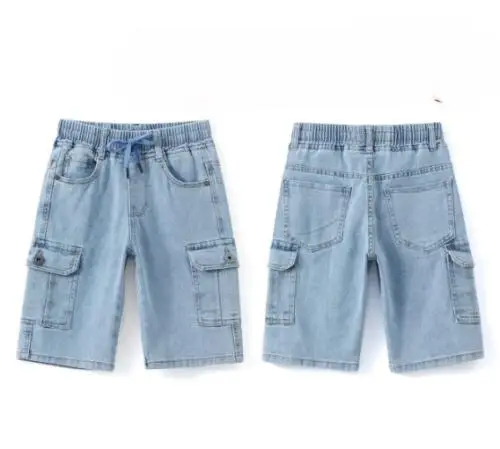 Шорты джинсовые на мальчика , на резинке ( 128-158)