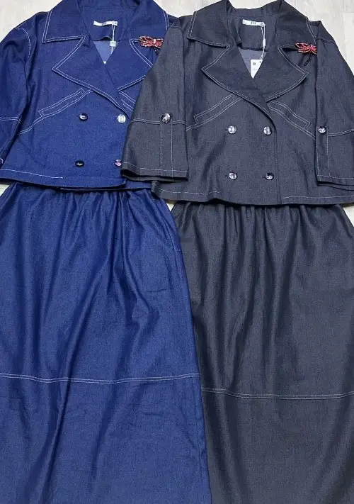 Джинсовый женский костюм пиджак-юбка( р-р 48-54)