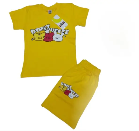 Летний комплект на девочку футболка-шорты ( 2-5 лет) 