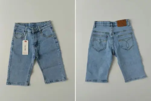 Шорты джинсовые на мальчика , на резинке ( 128-158)