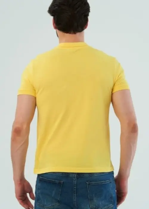 Футболка поло, цвет "Желтый", мужская (48-56)
