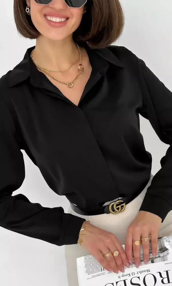 Рубашка женская шелковая ( р-р 42-48)
