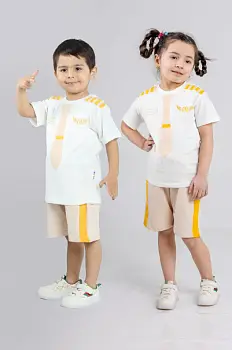 Костюм для мальчиков и девочек футболка + шорты (3-7л)