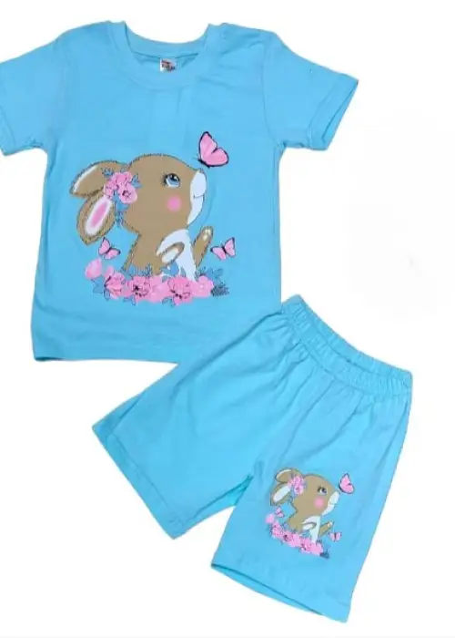 Летний комплект на девочку футболка-шорты ( 2-5 лет) 